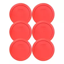 Pyrex 7201-pc Tapa De Almacenamiento De Plástico Redonda Roj