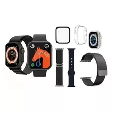 Relógio Smartwatch Hw8 Ultra Série 8 Com 3 Pulseiras +case 