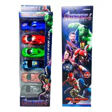 Autos De Avengers Autitos Juguete Souvenir Niño En Caja X 12