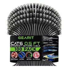 Gearit Cat 6 Cable Ethernet 0.5 Pies 6 Pulgadas (paquete De 