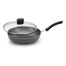 Wok Top Com Tampa De Vidro Quality 30cm Cabo Aa 374302