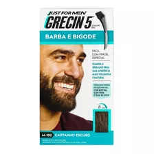 Barba E Bigode Grecin 5 Castanho Escuro 28g - 1 Unidade