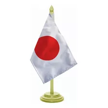 Bandeira De Mesa Japão Madeira Reflorestamento
