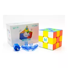 Cubo Mágico Magnético Profesional De 3 X 3 X 3 X 3 Pulgadas, Marco Sin Adhesivo, Color Huameng Ys3m