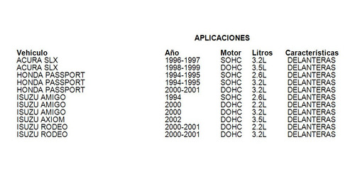 Balatas Delanteras Rodeo Sport 2001 Fritec 2.2l Isuzu Foto 5