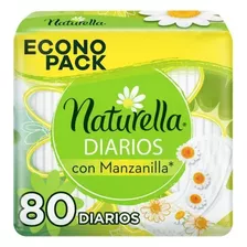 Potectores Diarios Naturella Con Manzanilla 80 Unidades