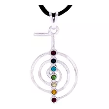 Colar Cho-ku-rei Chakras Símbolo Do Reiki Yoga 25x43mm