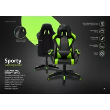 Silla Escritorio Azul Gamer Acer Sporty Ergonomic Reclinable Material Del Tapizado Cuero Sintético