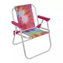 Cadeira De Praia E Piscina Infantil Alumínio Tie Dye Bel