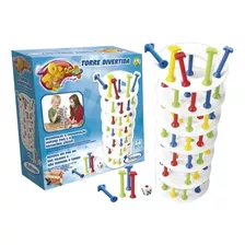 Brinquedo Pedagógico Educativo Jogo Infantil Torre Divertida