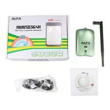 Adaptador Alfa Awus036nh Wifi Antena 5 Dbi Kali Linux