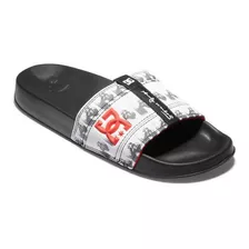 Sandalias Dc Aw Lynx Slide Black White 