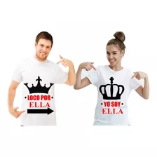 2 Camisetas Personalizadas Amor Amistad Pareja San Valentín