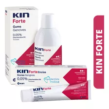 Kit Kin Forte (enxaguatório 500ml + Creme Dental Kin Forte)