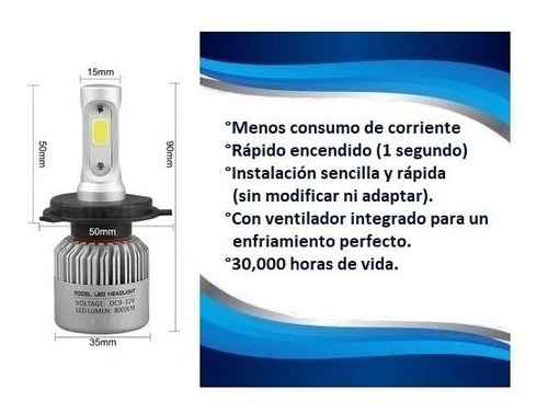 Kit Luces 3ledh4 Tipo Xenon Alta/baja Nissan Frontier 2020 Foto 3