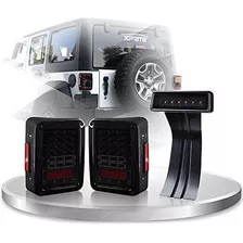 Luz Trasera Led Xprite Jeep Wrangler Con Señal De Giro Y