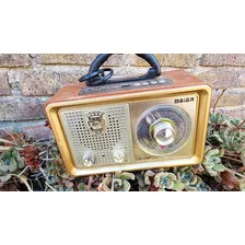 Radio Vintage Meier Fm Am Usb Bluetooth Mp3 Recargable.220v