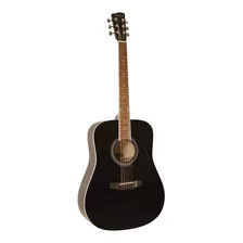 Savannah Sgd-12-bk Dreadnought Guitarra Black