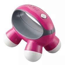 Mini Masajeador Portatil Homedics Cuerpo 4 Puntos Pilas Incl Color Rosa