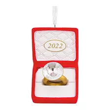 Anillo De Compromiso, Adorno De Navidad 2022, Rojo (000...