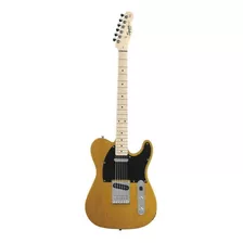 Guitarra Eléctrica Squier By Fender Telecaster De Álamo Butterscotch Blonde Laca Poliuretánica Con Diapasón De Arce