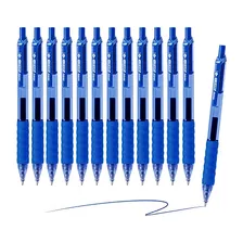 Bolígrafos De Gel Azules, Punta Media De 0,7 Mm, Tinta...