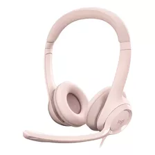 Auriculares Logitech H390 Usb Cableado (981-001280) - Rosa