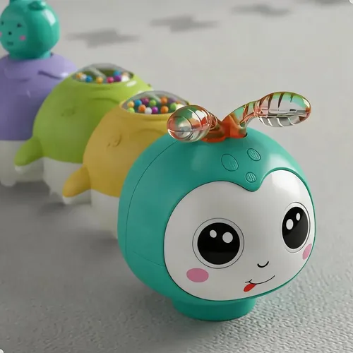 Brinquedo Educativo Centopeia Magnética 24cm Luz Som Movimen