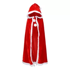 Capa Navideña De Papá Noel, Capa Con Capucha De 60cm