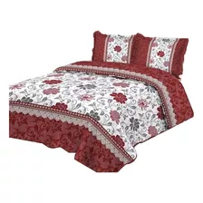 Cubrecama Coleccion Verano Quilt Cobertor 1.5 Plaza Y Media