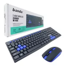 Kit Teclado Mouse Gamer Banda W400 Inalambrico