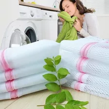 5 Sacos Protetor Para Lavar Roupa Delicada De Bebê Kit 40x50