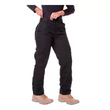 Calça Cargo Feminina Tática Com Regulagem Reforçada Plussize