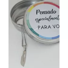 Cadena Con Dije Bisturi/qx/salud Acero Quirurgico