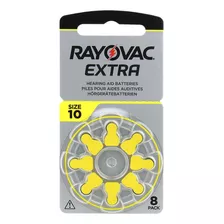 Pilas Audifono 10 Rayovac Extra Pr70 Pack X 40 Unidades Bp8