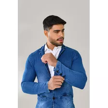 Blazer Masculino Slim Bege 12x Sem Juros Frete Grátis 