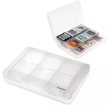 Caja 24 En 1 Para Tarjetas De Juego Para Nintendo 3ds Blanco