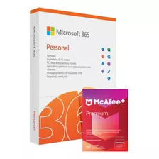 Microsoft 365 Personal + Mcafee Premium Individual Fisico
