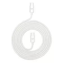 Cable Usb-c A Usb-c 2 M Trenzado Fabric Shining White