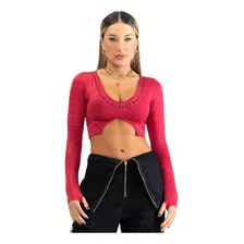 Cropped Savage -vermelho- Blusa- Labellamafia