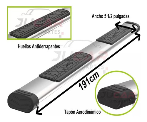 Estribos Recto Bronx 5  PuLG Ford Ranger 2013-2022 D/c Foto 7