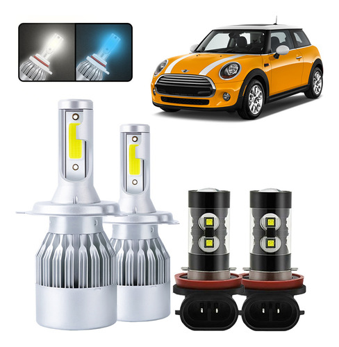 Kit Focos Led De 4 Lados Para Mini Cooper 2002-2004 MINI Cooper