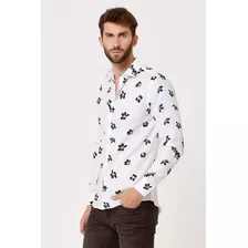 Camisa Hombre Daniel Hechter Flint Estampada Corte Clasico