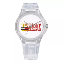 Reloj Tommy Jeans De Silicona Transparente 1720027 Ss