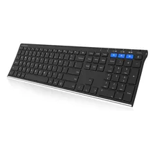 Teclado Universal Con Bluetooth Para Pc | Arteck / Negro