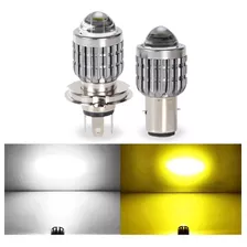 Focos Led Ba20d H4 Faros Lupa Para Motocicleta Alta Y Baja