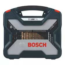 Kit De Pontas E Brocas Em Titânio X-line 100 Pçs Bosch