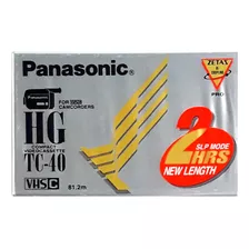 Casette Video Camara Vhs-c 40 Min 2 Hs Panasonic Sellado 