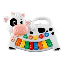 Piano Infantil Vaquinha Com Músicas E Sons Bichos Multikids Cor Colorido