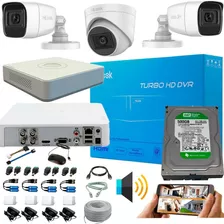 Kit Camaras Con Audio Dvr 4ch + 3 Cám 1080p + Disco 500gb